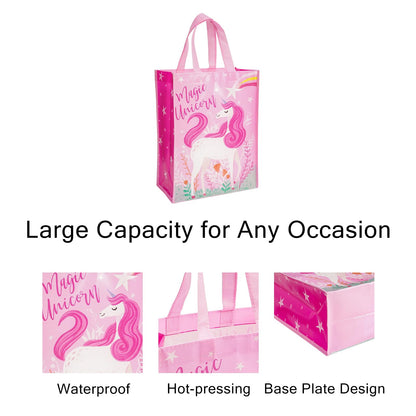 Loveinside Reusable Gift Bag, Medium Recycled Gift Bag for Girls, Birthday, Baby Shower, Party Favor, 10" x 5" x 13", 1 Pcs