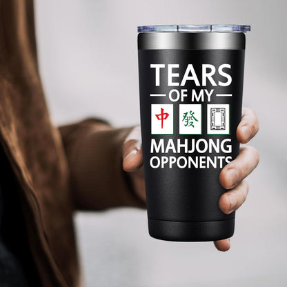 Mahjong Gifts for Women Men - Christmas Brithday Gifts for Mahjong Lovers - Mahjongs Accessories and Gift - 20oz Mahjongs Gift Ideas Tumbler