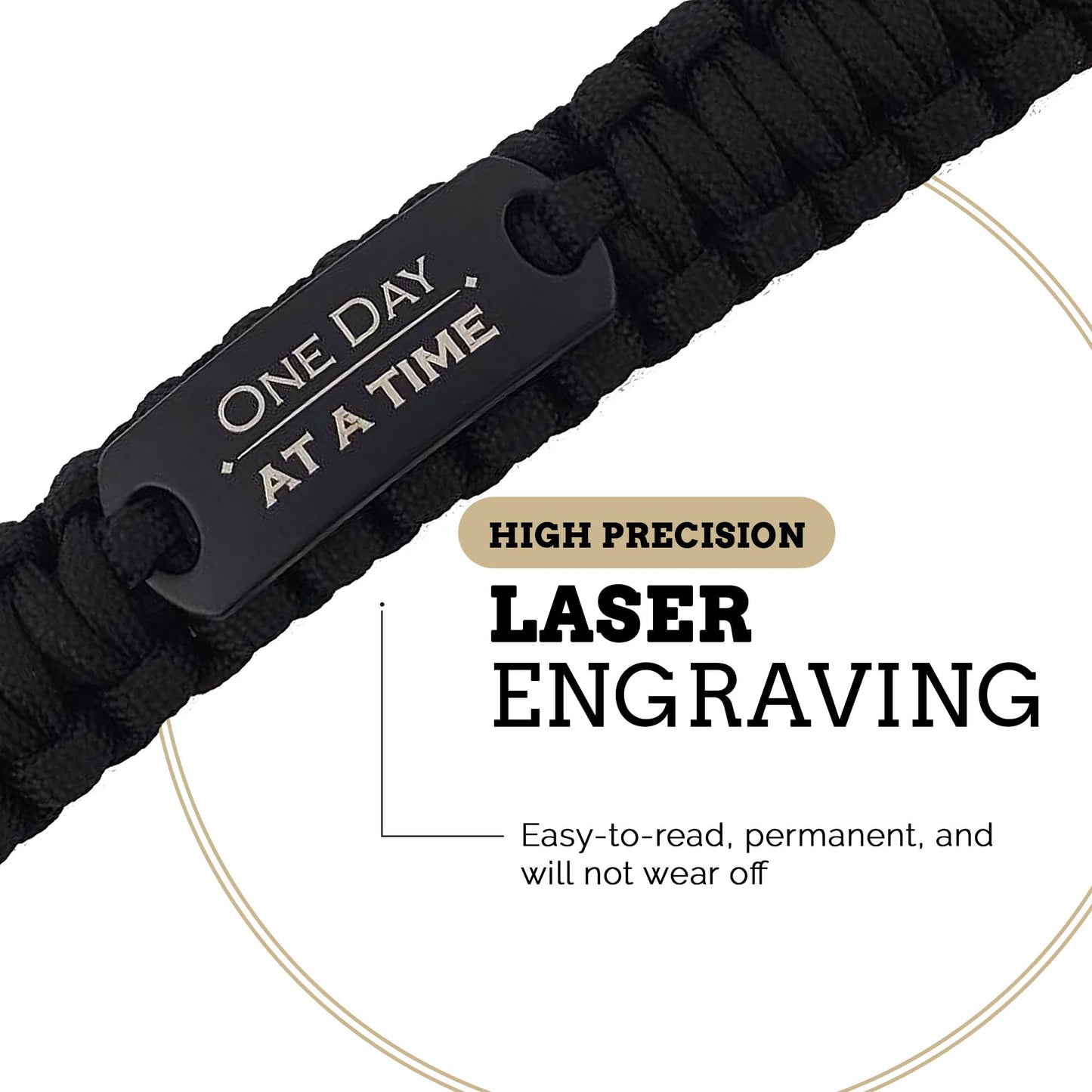Sobriety Gifts for Men, One Day at a Time, Sober Gifts for Men, 1 Year Sobriety Gifts, Sobriety Bracelet for Men, Motivational Bracelets, Sobriety Gifts, One Year Sober Gifts for Men