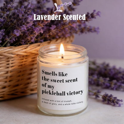 Pickleball Gifts for Women Men, Pickleball Accessories, Lavender Scented Candle - Funny Gifts Pickleball for Lovers, Players, Fans, Sports