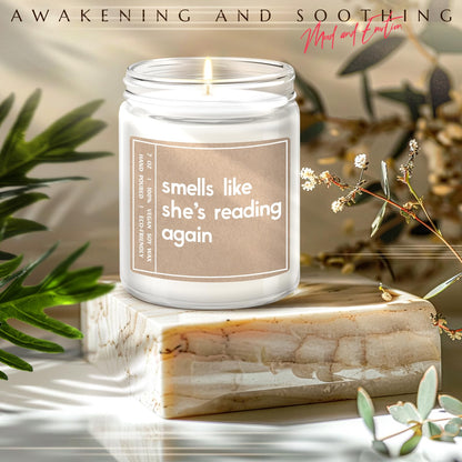 Gifts for Book Lovers, Readers - Best Friend Birthday Present - Book Lovers, Bookish, Funny Gifts for Women - Lavender Scented Candle