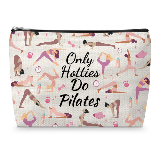 Pilates Lovers Makeup Bag for Women Pilates Gift for Yoga Lover Friend BFF Sister Christmas Birthday Gifts Mothers Day Presents for Coworker Thank You Cosmetic Bag for Pilate Teacher Instructor