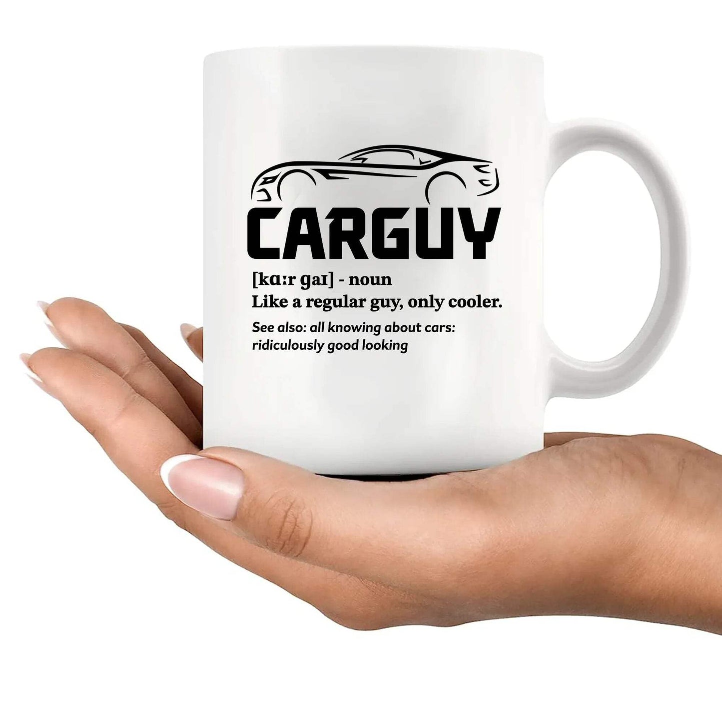Car Guy Definition Mug Car Lover Gifts For Men Husband Boyfriend Dad Brother Uncle From Wife Girlfriend Mom Car Mechanic Racer Coffee Ceramic Mug 11 oz White