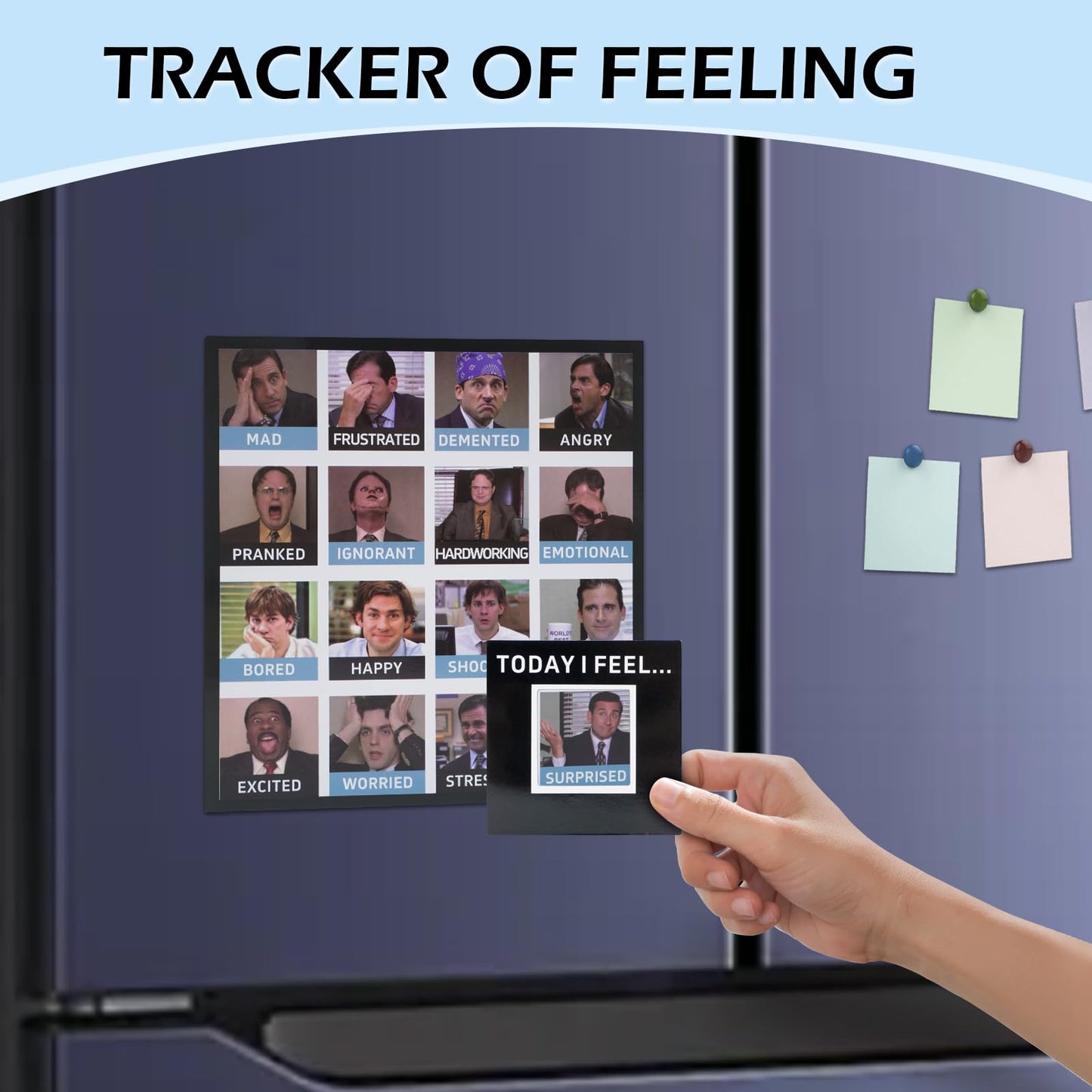 The Office Mood Magnet,The Office Gifts for TV Show Fans, Funny Magnets for Fridge,Today I'm Feeling