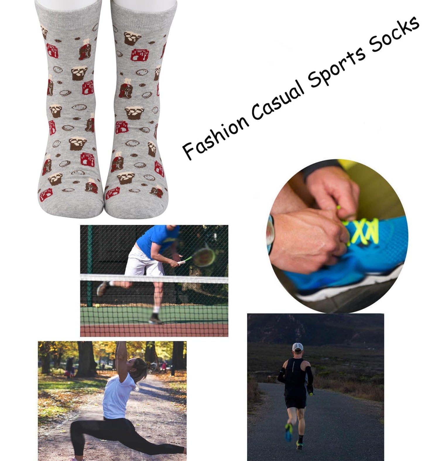TSOTMO Drinking Gift Drinks Merch Novelty Socks Soda Gift for Soda Drinker Drinks Lovers Caffeine Free