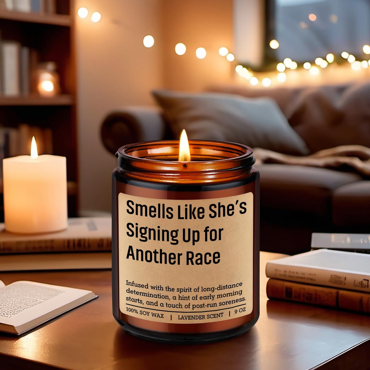 GSPY Candle, Gifts for Runners, Running Accessories for Women - Track and Field, Cross Country, 5K Run, Half Marathon Essentials - Mothers Day, Birthday, Running Gifts for Marathon Runner, Female, Mom