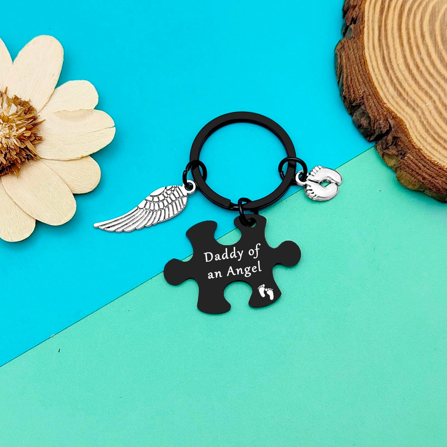 Dabihu Loss Memorial Keychain Loss of Baby Memorial Gift Sympathy Gift for Infant Lost Pregnancy Baby Miscarriage Jewelry Remembrance Grieving Gifts Sympathy Gifts for Parent Miscarriage Keepsake