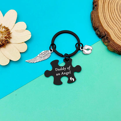 Dabihu Loss Memorial Keychain Loss of Baby Memorial Gift Sympathy Gift for Infant Lost Pregnancy Baby Miscarriage Jewelry Remembrance Grieving Gifts Sympathy Gifts for Parent Miscarriage Keepsake