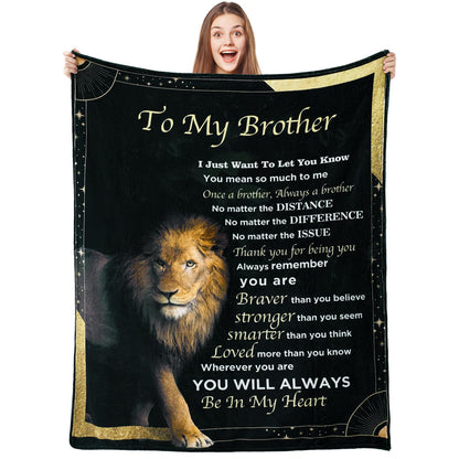 Best Brother Gifts from Sister for Birthday, Big Brother Birthday Gifts for Brother Adult from Sister,Birthday Gifts for Brothers from Sisters, 60"x50" Blanket