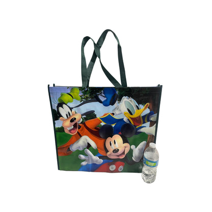 Legacy Licensing Partners Disney's Mickey Mouse, Donald Duck, and Goofy riding the Monorail at Disneyland Collectable Giant Extra Large 26" inch Reusable Tote Bag