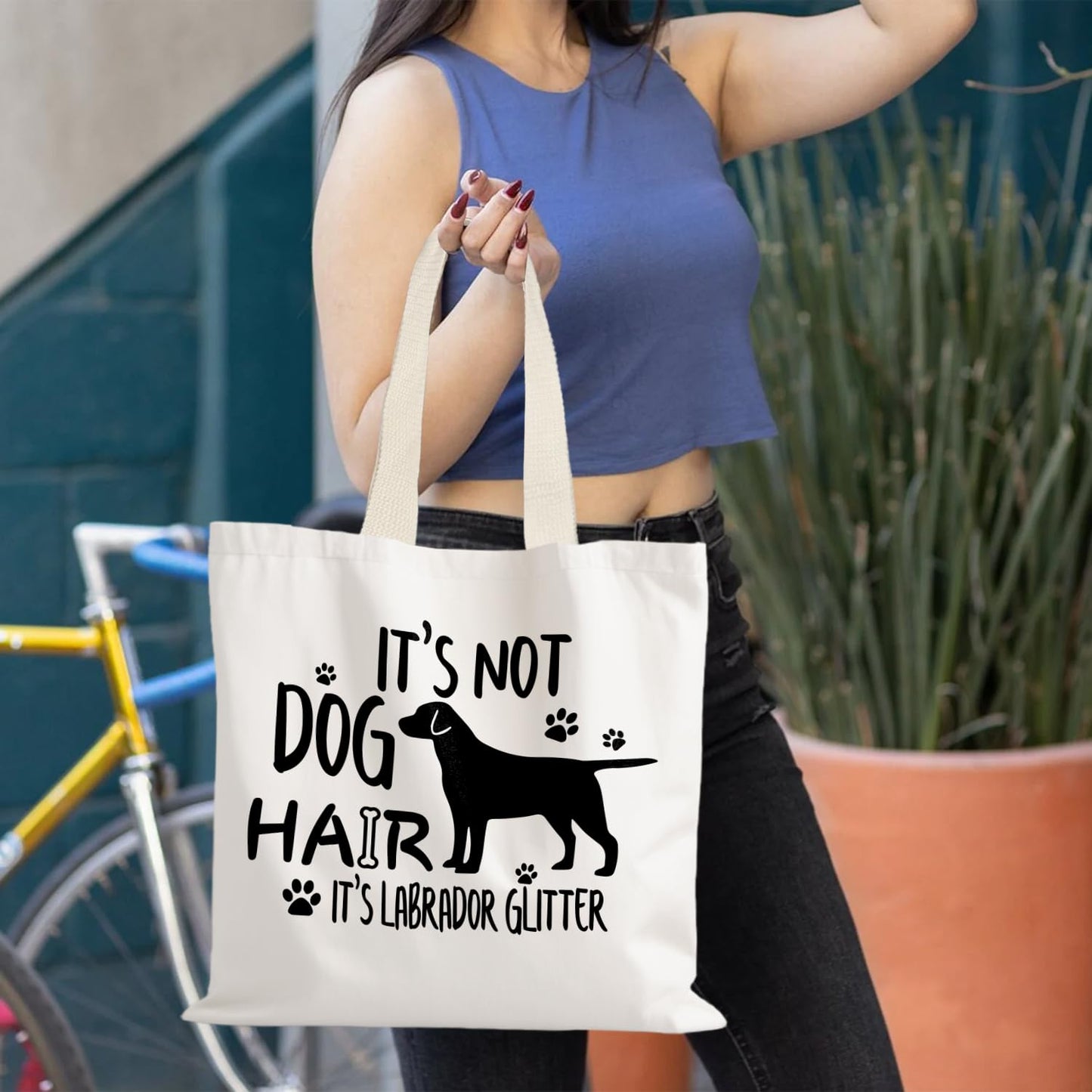 Canvas Tote Bag Aesthetic,Zoon Cow Dog Cat Tote Bag,Gifts for Women Canvas Tote Bags