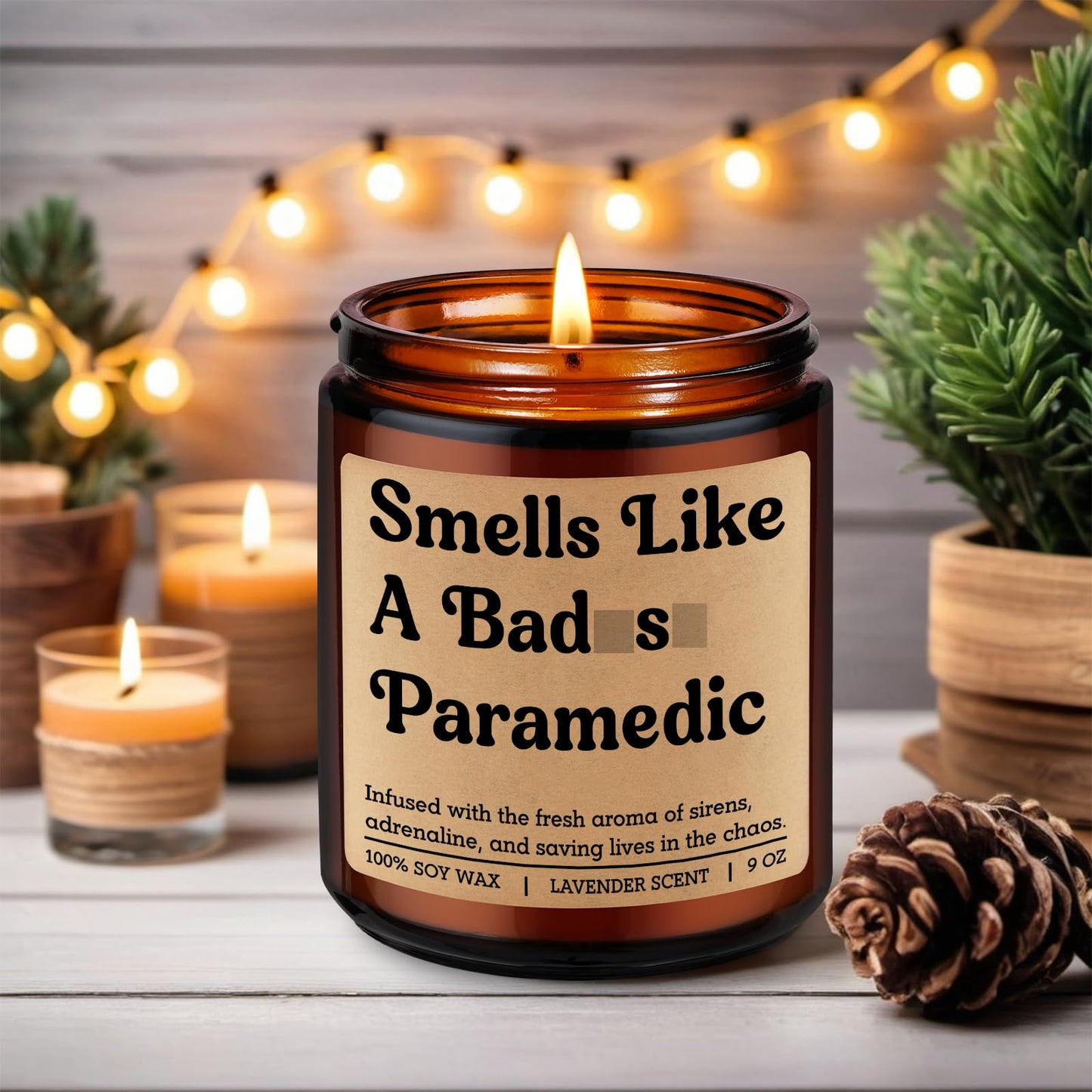 Miracu Candle, Paramedic Gifts for Men Women, EMS Week, Paramedic Accessories, Funny Cool School Graduation, Fathers Day Idea for First Responder, Emergency Medical Technician, New Graduate, Student
