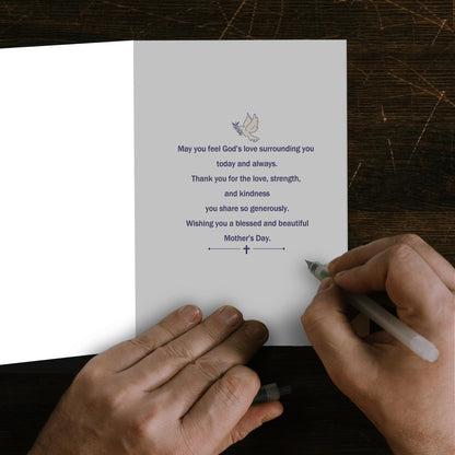 SuperShunhu Religious Mother’s Day Prayer Card, Christian Blessings Card for Mom, Faith-Based Mother’s Day Card with Prayer & God’s Love, Blessed Mother’s Day Wishes