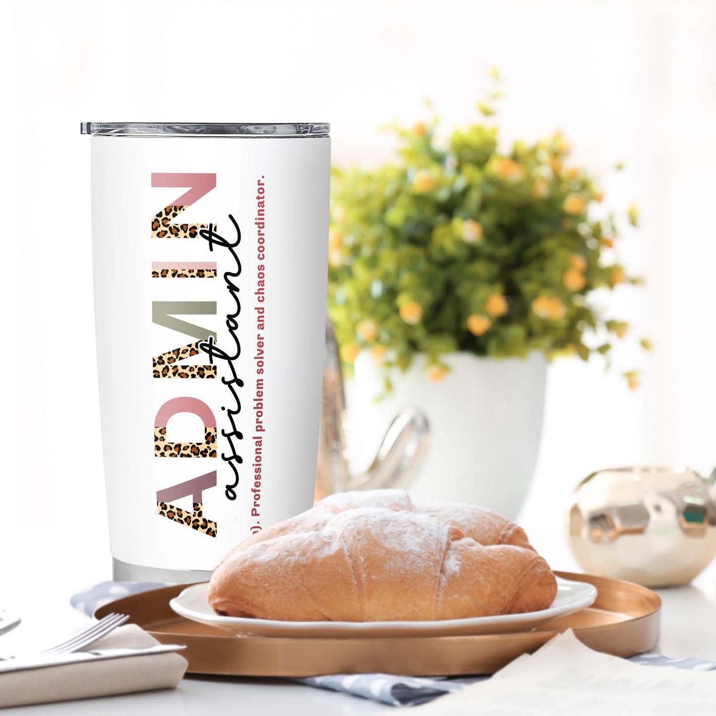 Administrative Professionals Day Gifts,Administrative Assistant Gifts,Best Administrative Assistant Birthday Appreciation Gifts,Travel Coffee Tumbler Mug 20oz