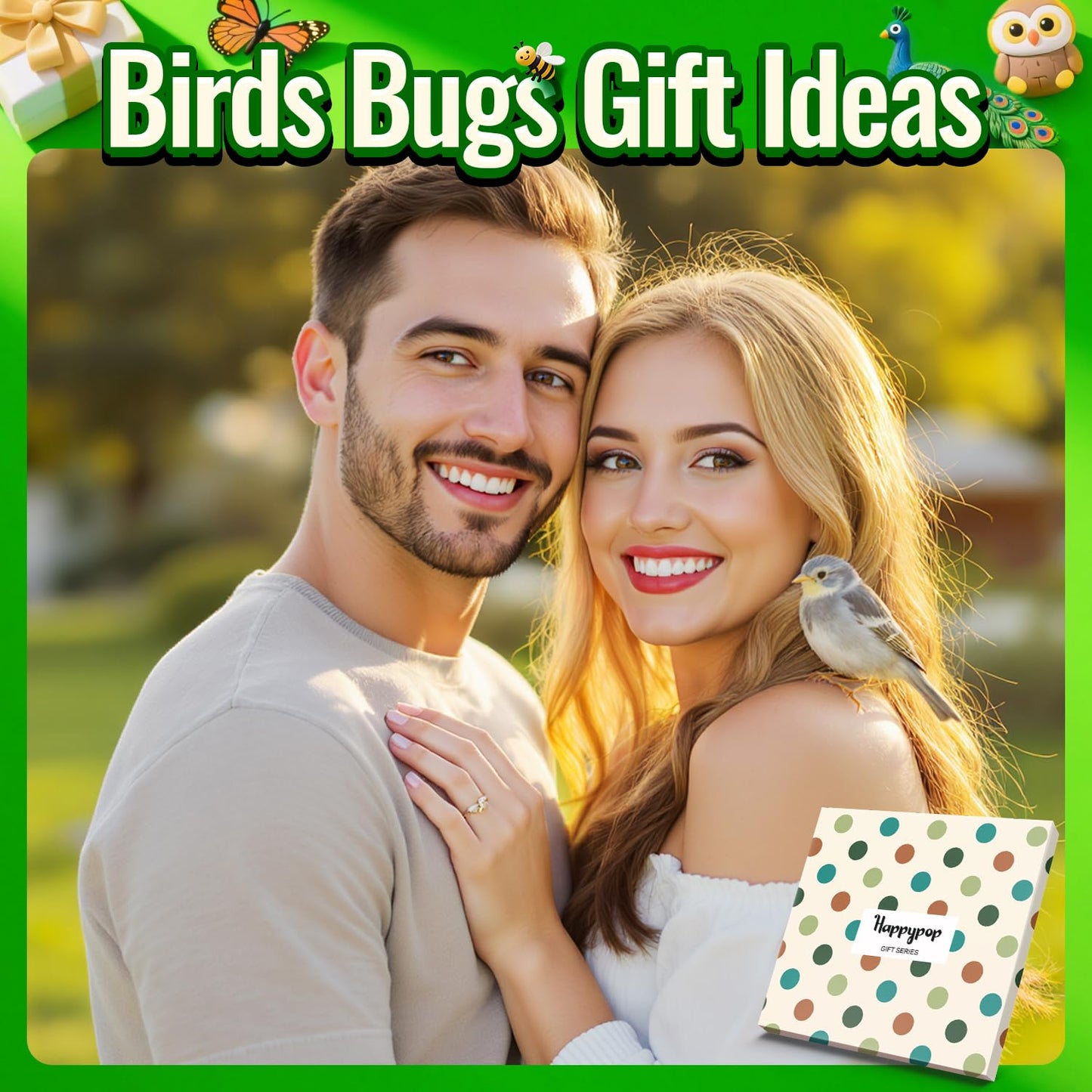 HAPPYPOP Gifts for Bird Lovers - Hummingbird Pigeon Peacock Owl Cardinal Butterfly Socks