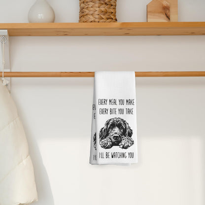 Portuguese Water Kitchen Towels, Dog Gifts for Women, Portuguese Water Gifts, Dog Grandma Gift Tea Towels Kitchen Hand Towels 16x24 Inch for Bathroom Decor