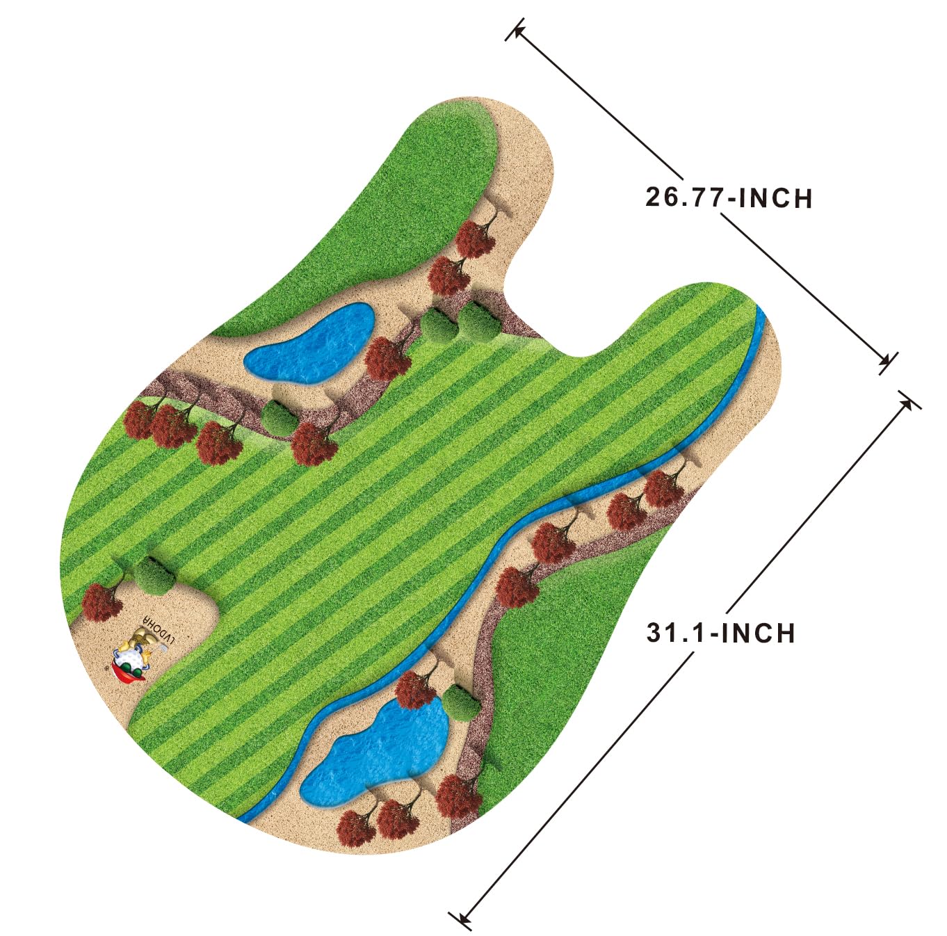 GOODLYSPORTS Toilet Golf, Mini Golf Game - Golf Gifts for Women, Gag Gifts Funny Adult - Funny Gift for Women, Mom, Sister, Girlfriend, Birthday, Mothers Day - White Elephant Gifts for Adults