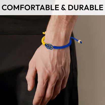 Ukraine Bracelet For Women, Men, Support Ukraine Jewelry, Infinity String Stand With Ukrainian Gifts, Blue And Yellow Flag Accessories, Proud Patriotic Product, Hope & Protection Blessing Merchandise