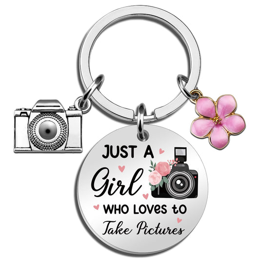 Photographer Gifts Cute Camera Keychain for Women Teen Girls Unique Photography Birthday Christmas Gift for Photographers Camera Lovers Women