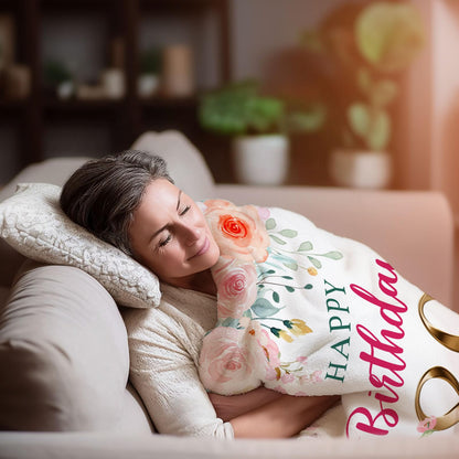 80th Birthday Gifts for Women,80 Year Old Birthday Gifts for Women,Gift for 80 Year Old Woman,80th Birthday Gifts,80th Birthday Decorations Throw Blanket 50"X60"