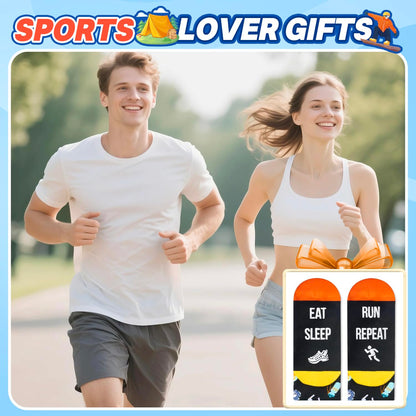 Zmart Sports Gifts for Men Women - Swim Climbing Yoga Gym Socks for Runner Skateboarder