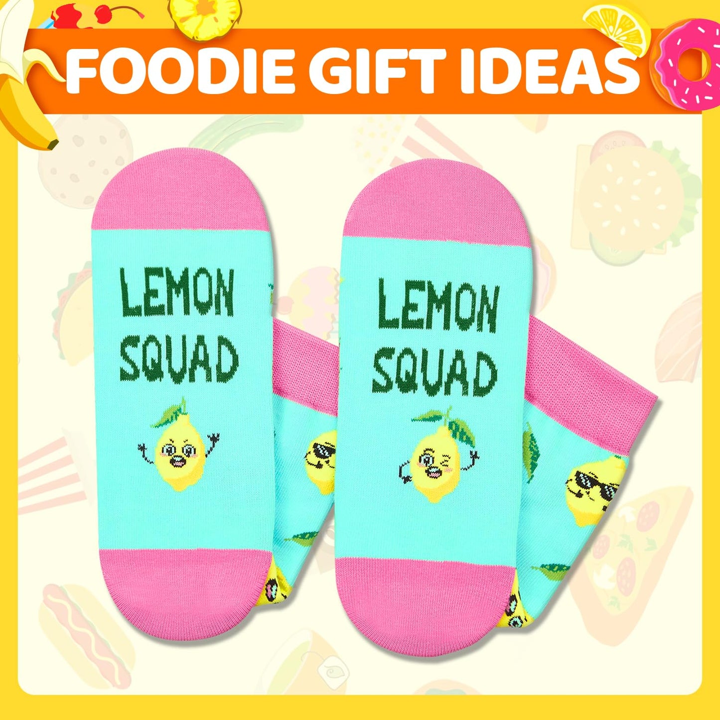 HAPPYPOP Funny Fruit Gifts - Avocado Pineapple Banana Strawberry Socks for Women Men