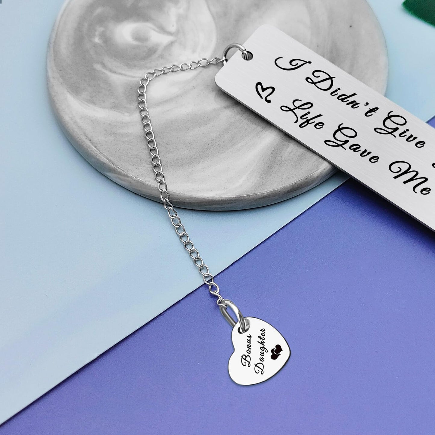 Bonus Daughter Gifts Bookmark Stepdaughter Gifts from Stepmom Adoption Bookmark Birthday Present for Daughter in Law Gift from Mother in Law Christmas Graduation Present for Stepdaughter