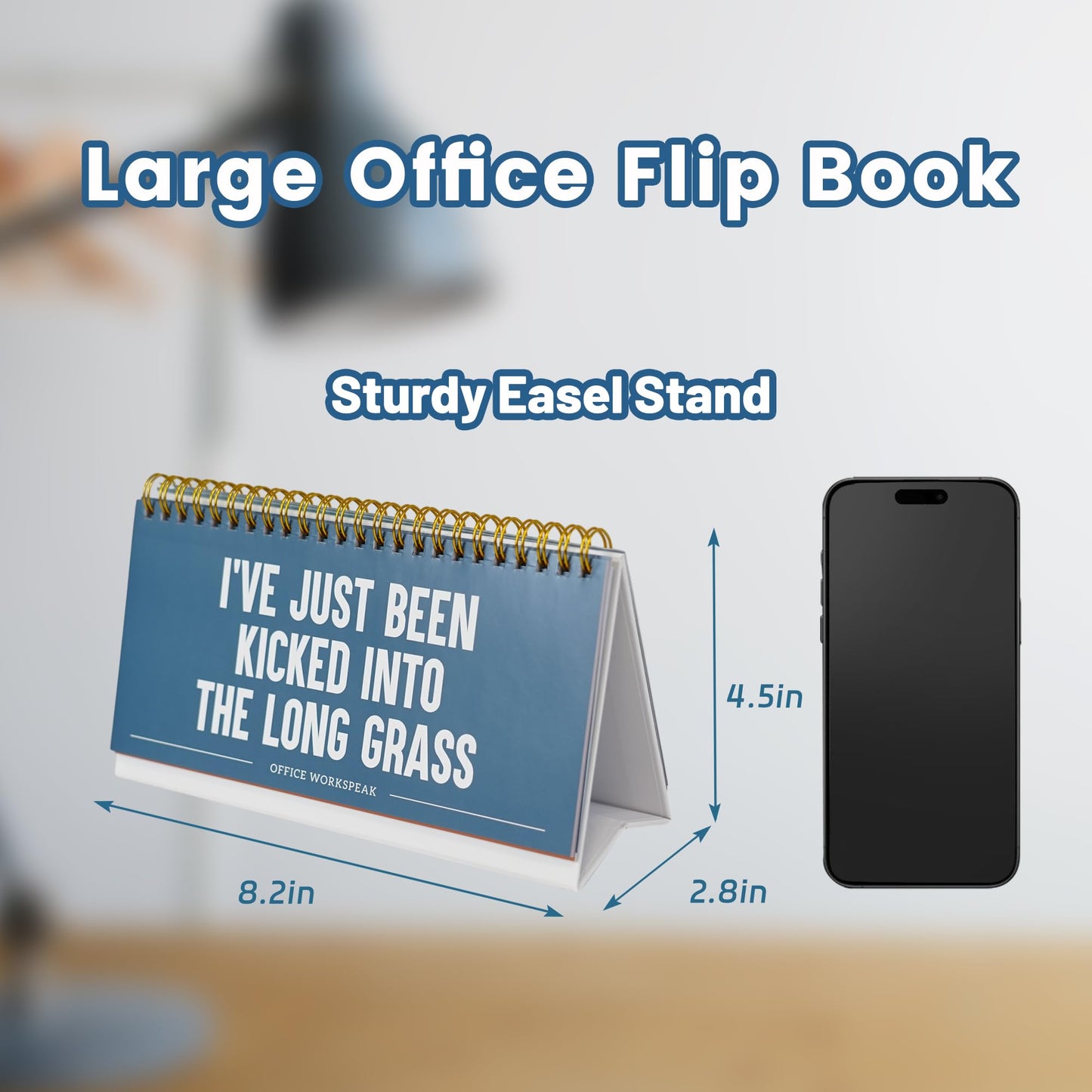 YOBRO Office Gifts for Coworkers, Funny Desk Signs - 50 Funny Messages Desktop Flip Book, Daily Mood Flip Sign & Funny Desk Decor, Work Desktop Accessories