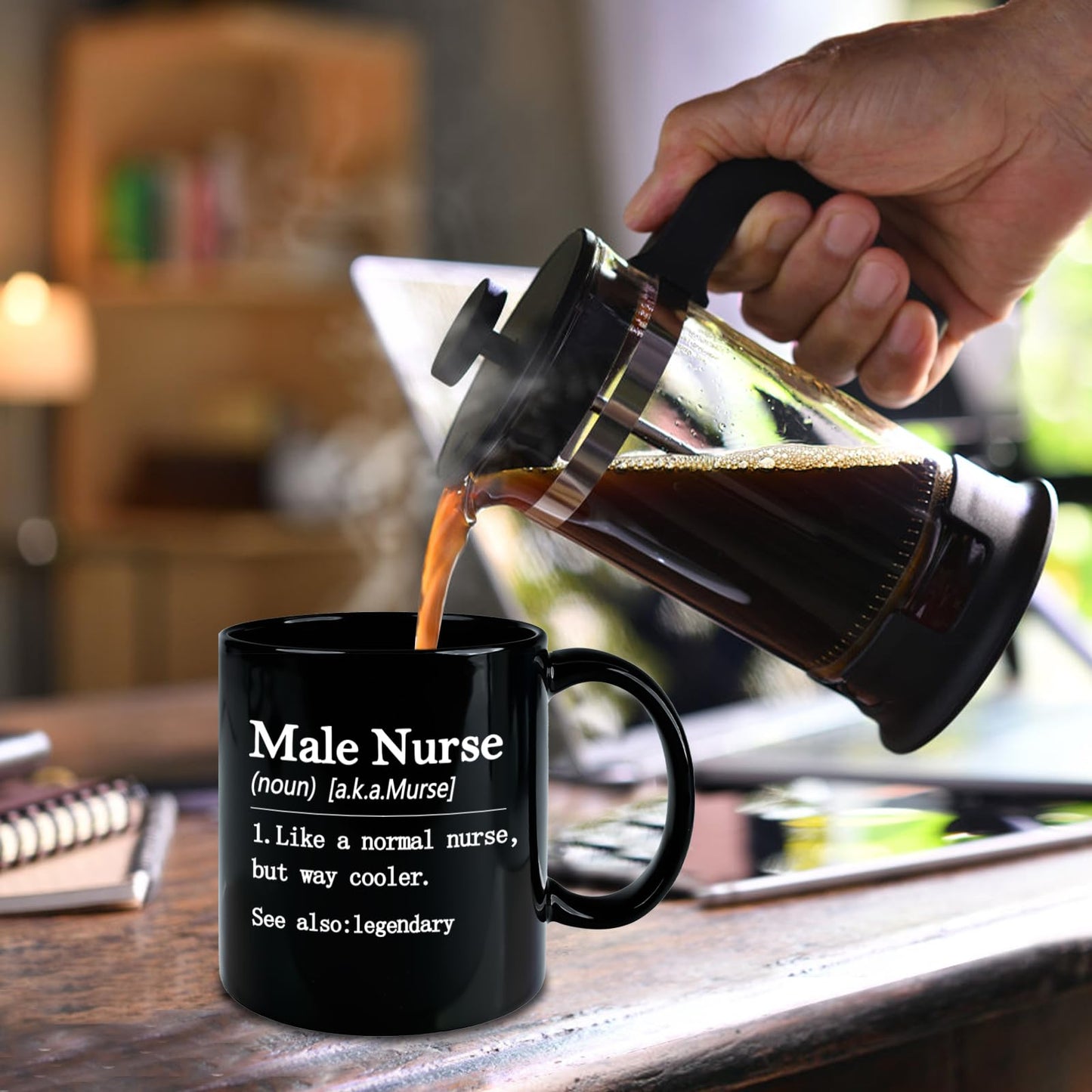 Nurses Gifts for Men Male, Like A Normal Nurse But Way Cooler Coffee Mug, Nurse Practitioner Nursing Student Nurses Week Gifts for Practitioner Graduate, 11 Oz