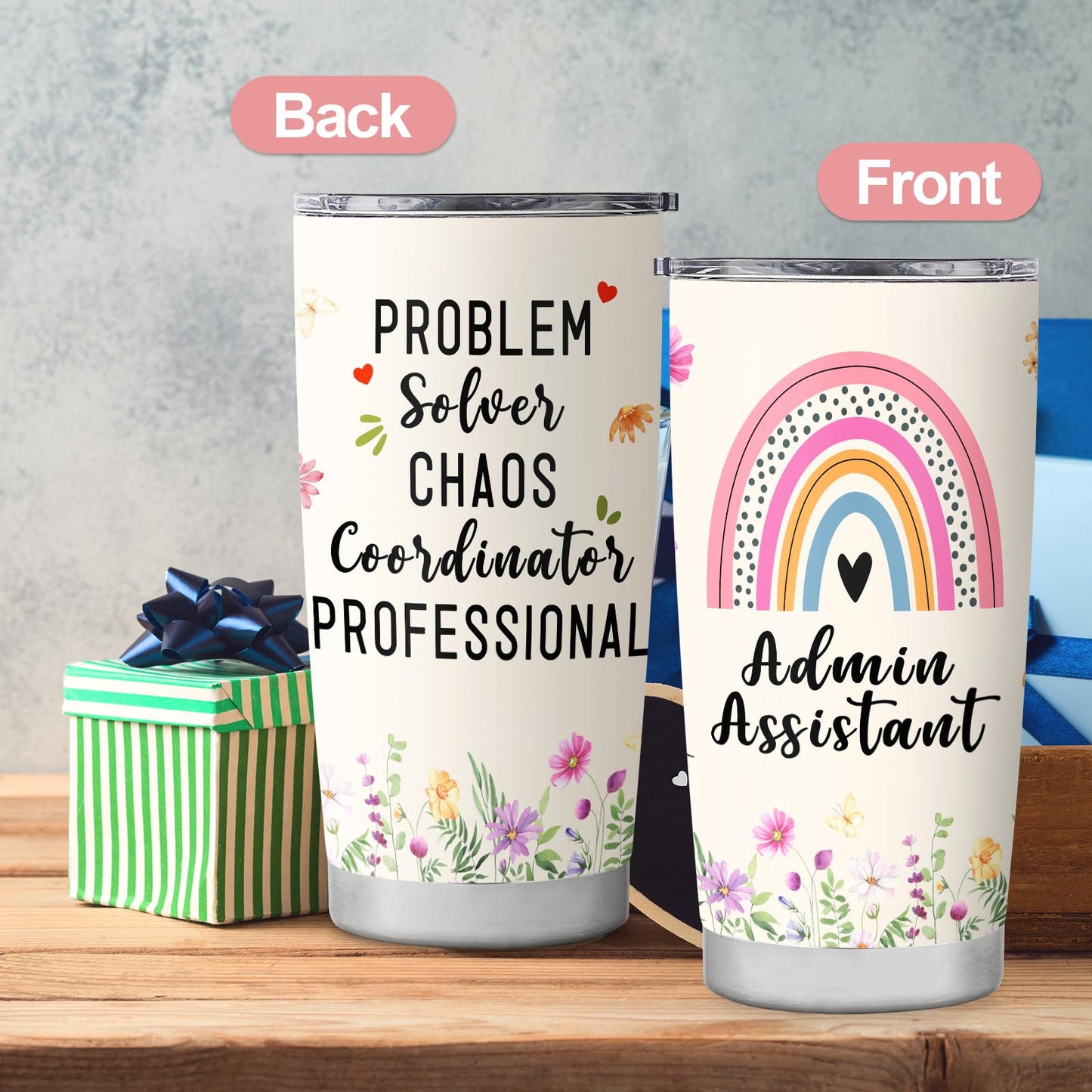 Administrative Assistant Gifts Administrative Professional Day Birthday Retirement Appreciation for Admin Assistant Tumbler Mug Cup 20oz