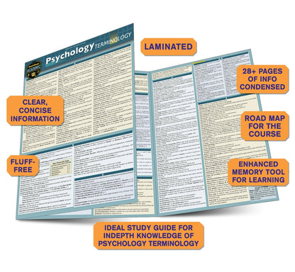 Psychology Terminology: a QuickStudy Laminated Reference Guide (Quickstudy Reference Guide)