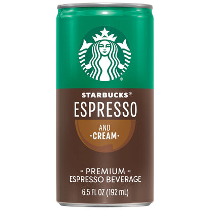 Starbucks Espresso & Cream, 6.5 Fl Oz Cans (Pack of 12)