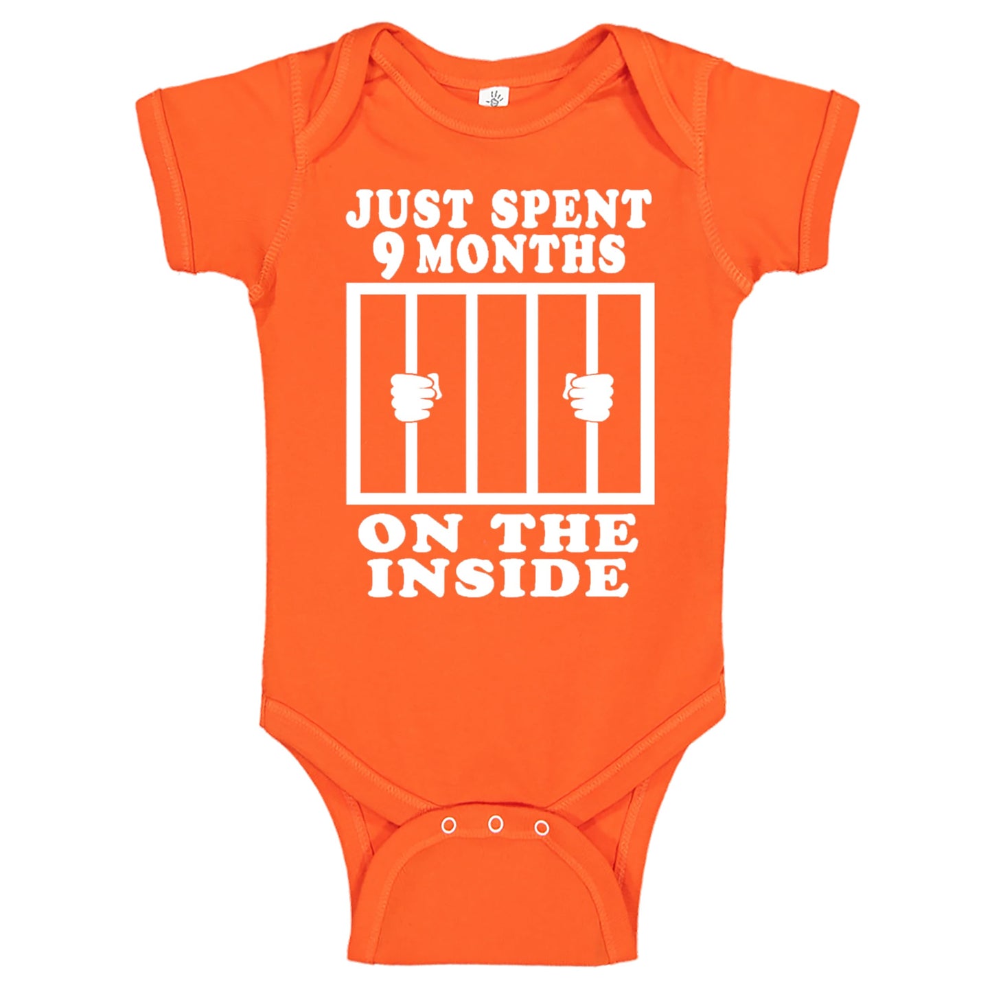 Reaxion Funny Cute Baby Boy Girl Handmade Clothes Infant Just Spent 9 Months On The Inside Bodysuits
