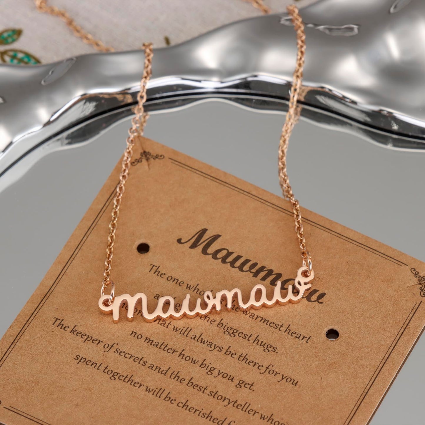 Mawmaw Gifts Necklace for Women Grandma Birthday Wedding Ideas Best Mawmaw Necklace