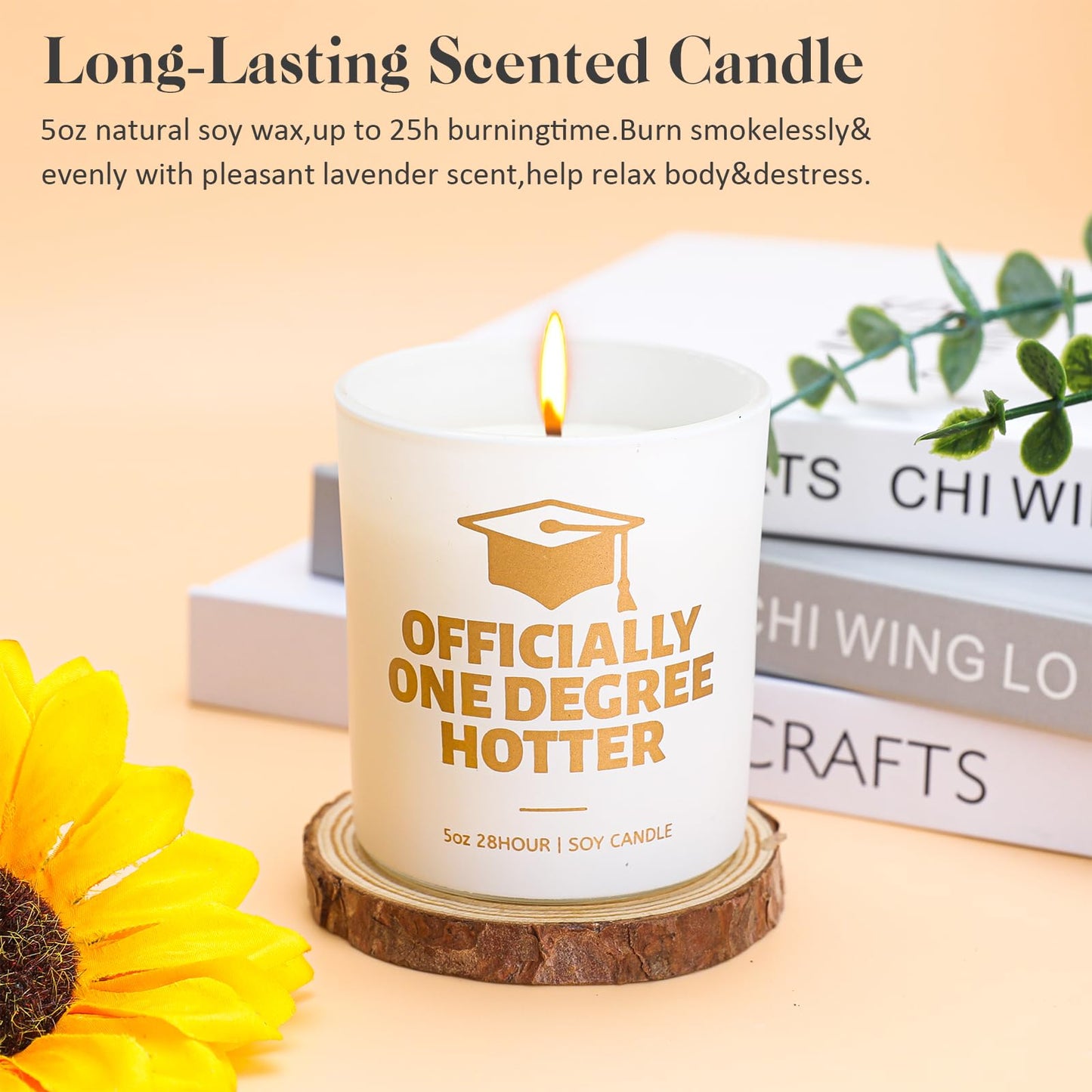Graduation Gifts for Her,Best College Graduation Gifts Basket for Daughter, Sister, Friend Insulated Tumbler Makeup Bag Candle Keychain