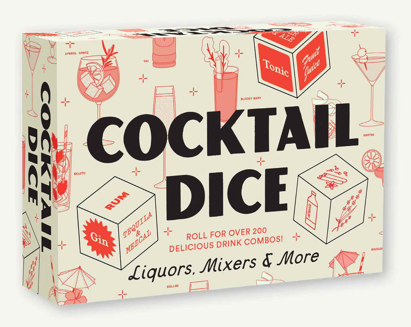 Cocktail Dice | Liquors, Mixers, & More | Roll for Over 200 Delicious Drink Combos!