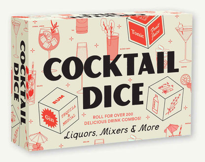 Cocktail Dice | Liquors, Mixers, & More | Roll for Over 200 Delicious Drink Combos!