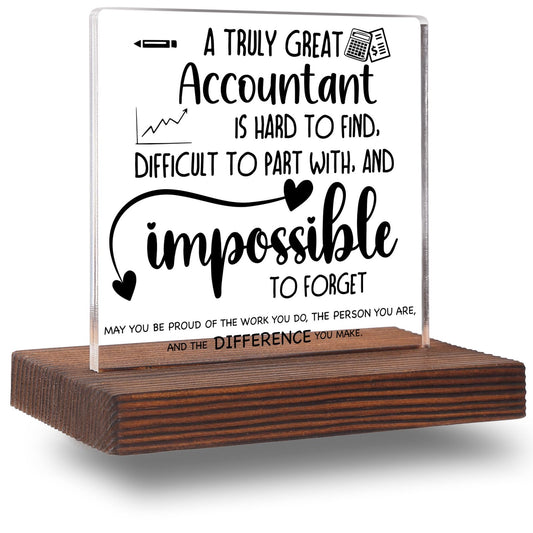 Accountant Gifts, Accountant Office Decor, Accountant Gifts for Women Men, Accountant Appreciation Thank You Gifts Accountant Gifts Tax Season Decorative Signs Plaques ABC80
