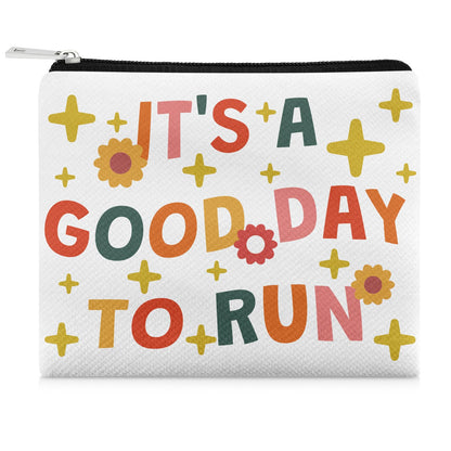 Running Lover Gifts for Women Coin Purse Inspirational Gifts for Marathon Runner Cross Country Runner Training Friends Running Coin Bag Wallet Christmas Birthday Graduation Zipper Change Pouch