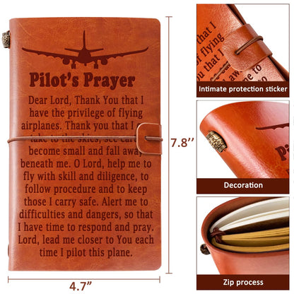Pillot Gifts Prayer Journal Notebook Pilot Gifts for Men, Aviation Airplane Future Pilot Gift for Men New Pilot Aviation Gift for Graduation Birthday