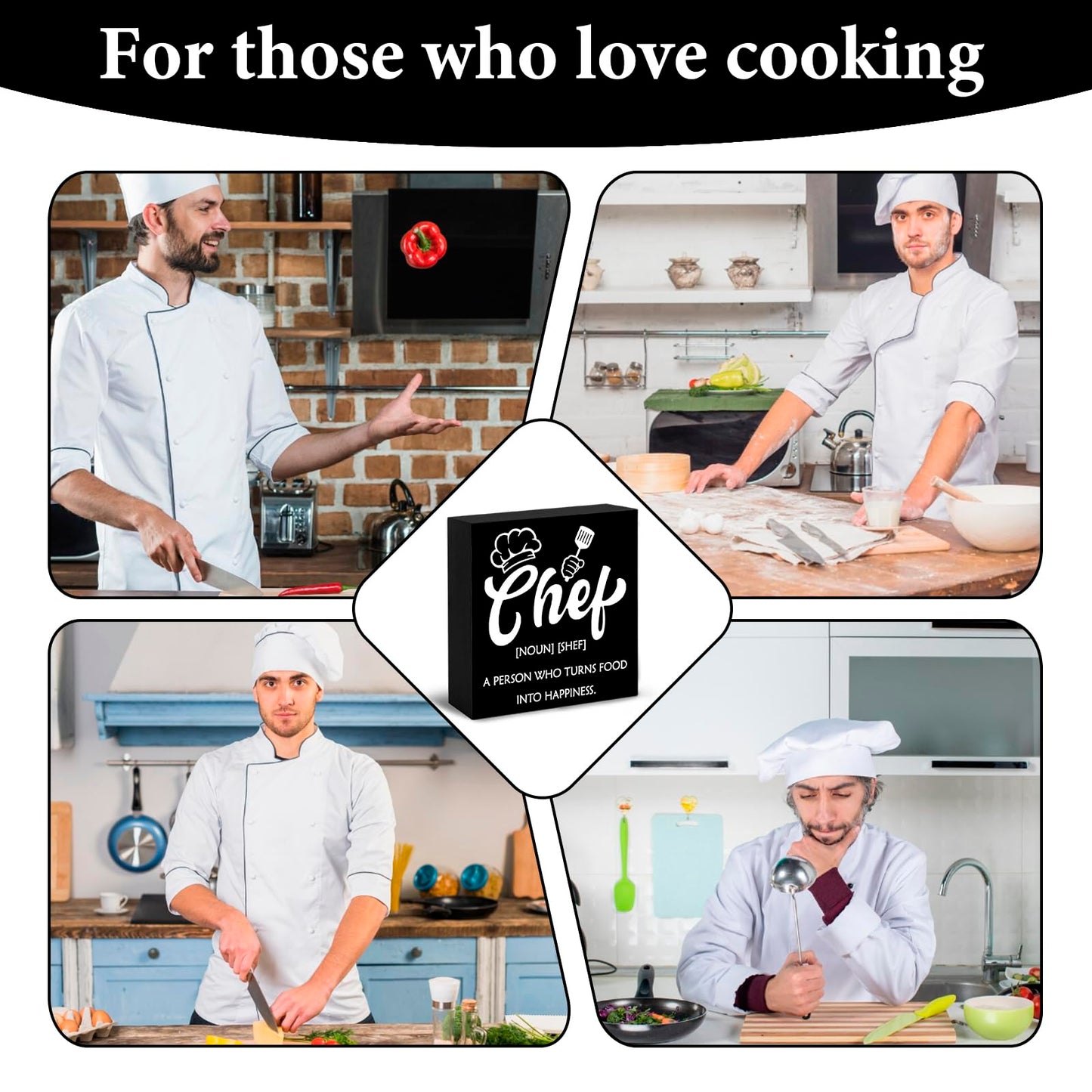 Chef Gifts For Chefs Men Women Wooden Sign Kitchen Decor Unique Gifts For Chefs Appreciation Gift Birthday Anniversary Christmas Gift