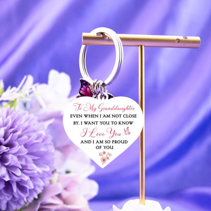 Granddaughter Mothers Day Gifts From Grandma To My Granddaughter Keychain Gifts For Birthday Thoughtful Graduation Gift For Granddaughters Adult Best Teen Grand Daughter Gift From Grandmother