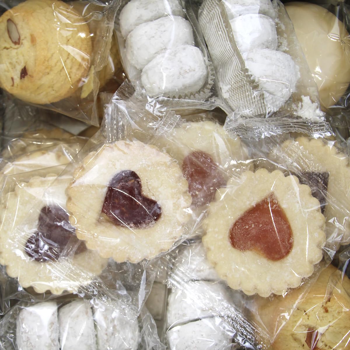 Assorted Italian Cookies Gift Box, Over 30 Individually Wrapped Traditional Gourmet Cookies - 2Lb Square Tin with Authentic Premium Pastries for Holiday Gifting, Coffee Pairing, and Celebrations