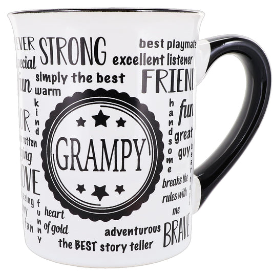 Cottage Creek Mugs - 16oz. Large Ceramic Grampy Coffee Cup - Ideal Stoneware Mug for Kitchen, Office & Home Decor - Mens Gifts for Men, Grandpa, Dad, Grandparents