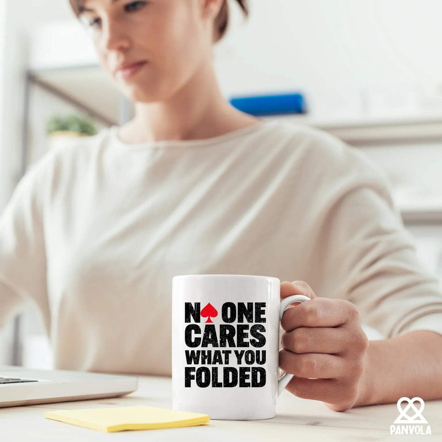 No One Cares What You Folded Poker Gifts Funny Poker Player Lover Gifts For Husband Wife Friends Novelty Drinkware Ceramic Mug 11 oz White