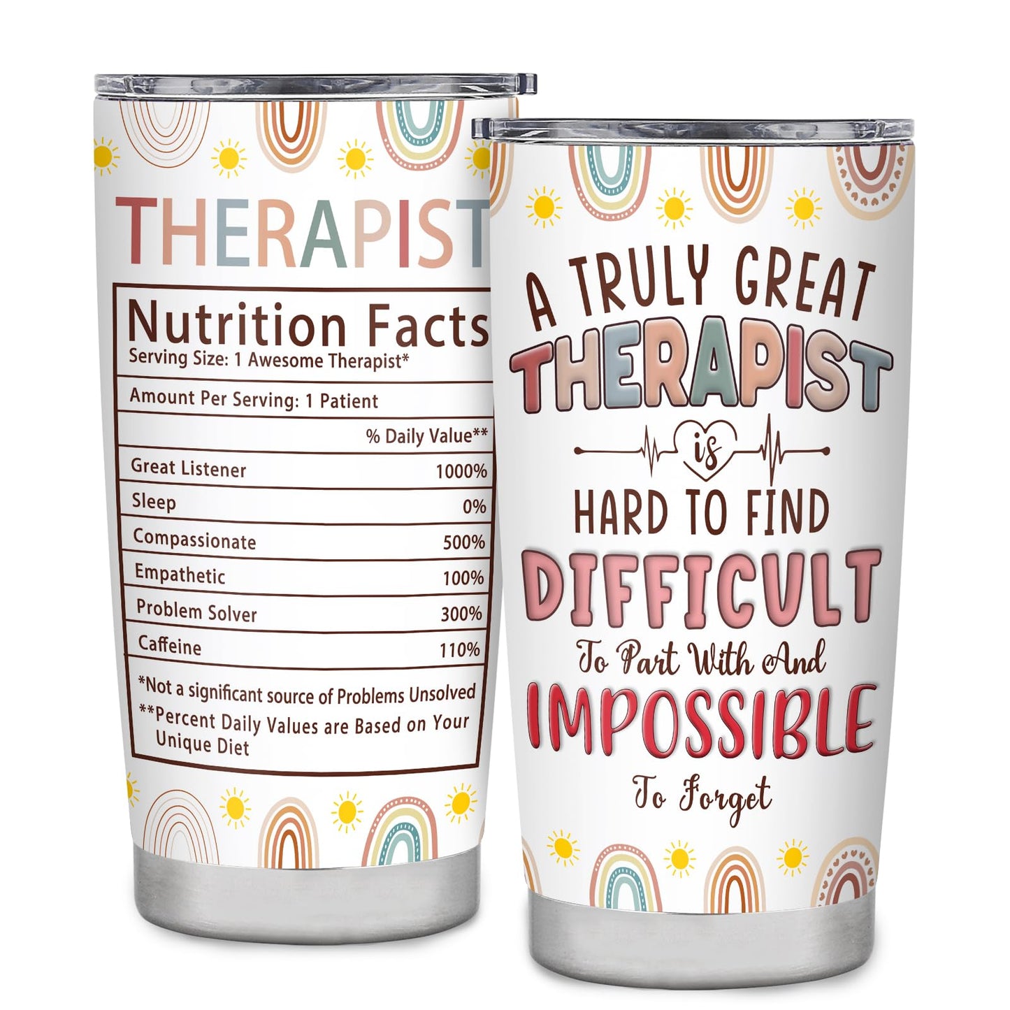 Therapist Gifts Tumbler,Respiratory Physical Speech Massage Occupational Mental Health Therapist Gifts,Therapist Office Decor,Travel Coffee Tumbler Mug 20oz