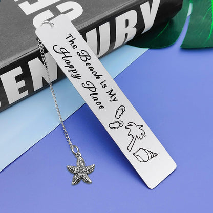 Beach Lover Gift for Women Bookmark Beach Gifts for Women Girls Beach Theme Bookmark Gift Vacation Gift Summer Beach Gift for Beach Lover Graduation Gift for Sister Friends Teens Boys Student
