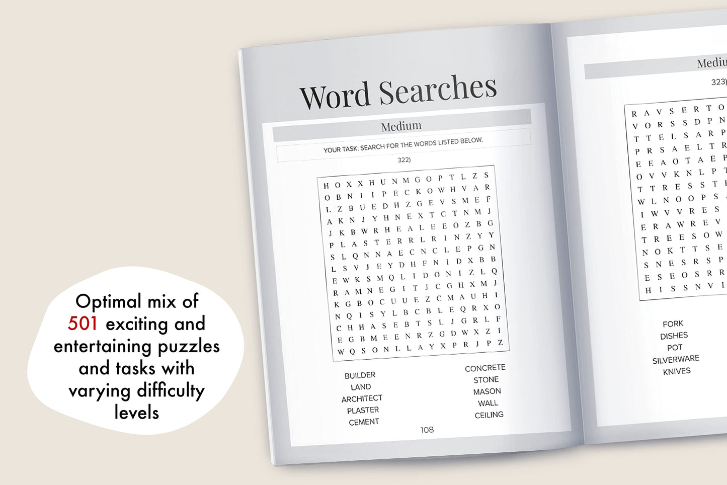 Memory Games for Seniors: A Large Print XXL Puzzle Activity Book with 501 Exciting and Funny Brain Exercises to Increase Cognitive Abilities