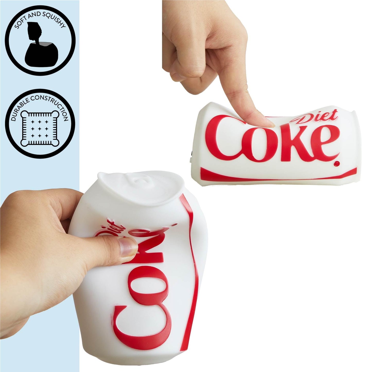 Diet Coke Squishy Night Light 5.7" LED Soft Mood Lamp for Decor, Kids Bedrooms, Collectors & Gift Giving