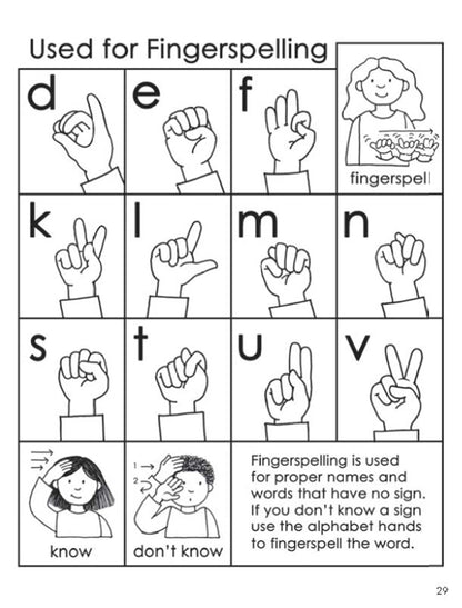 ABC Sign and Color: A Beginner's Book of American Sign Language (Dover Kids Activity Books)